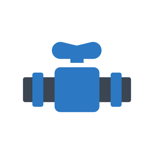 faucet gray & blue icon