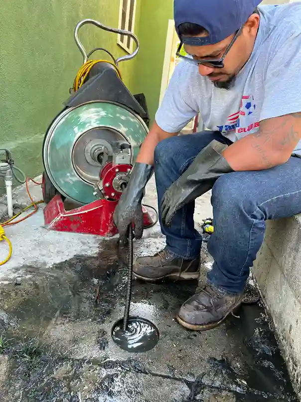 clogged drain cleaning in Glendale using a hydrojet